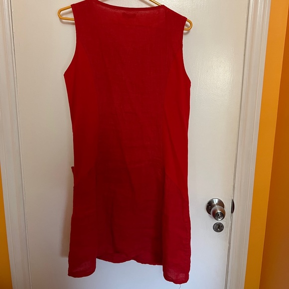Lina Tomei Linen Shift Dress - Medium - Picture 5 of 5